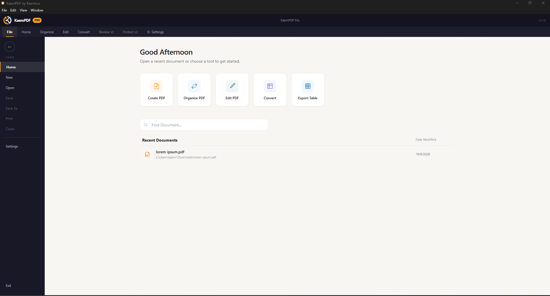KaemPDF screenshot 1